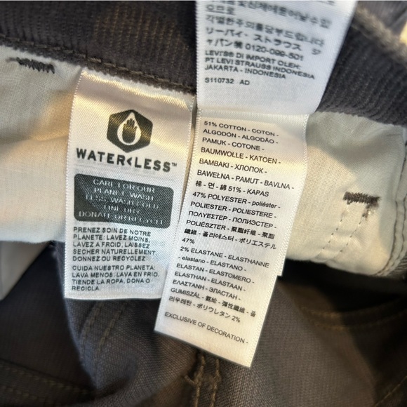 Levi’s Ribcage Straight Ankle Corduroy Pants Size 27 - Picture 7 of 7